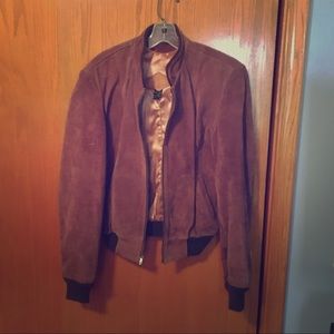 Vintage Lapiel Suede Bomber Jacket